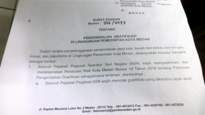 Bentuk Tim Satgas Berantas Pungli, Wali Kota Terbitkan Surat Edaran