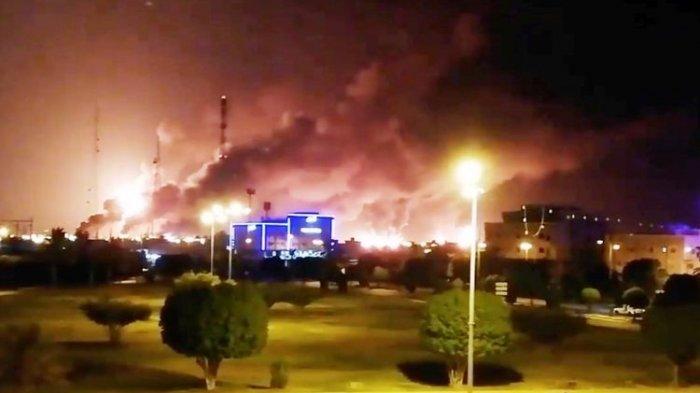 Kilang Minyak Saudi Aramco Diserang Drone Picu Kebakaran Hebat, Diduga Ulah Kelompok Houthi