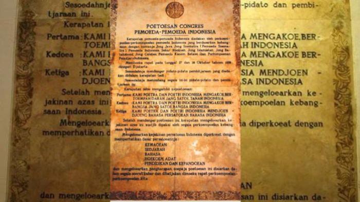 Pernah kah Kamu Membaca Isi Teks Asli Sumpah Pemuda? Begini Bunyinya