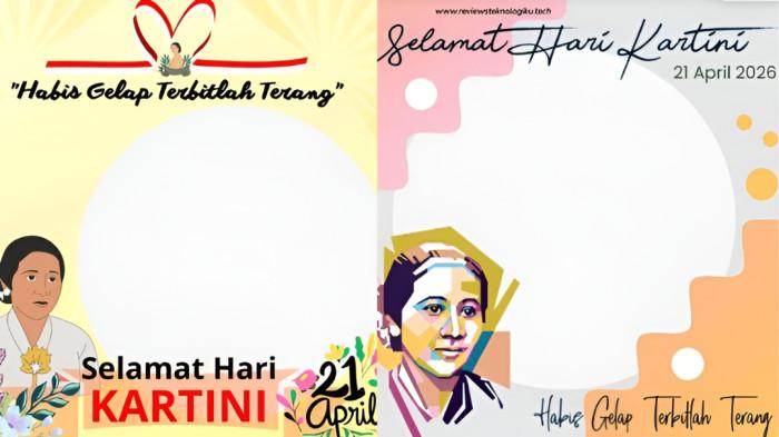 TWIBBON GRATIS- Beberapa contoh twibbon Hari Kartini gratis yang dapat Anda unduh dan gunakan di media sosial masing-masing.