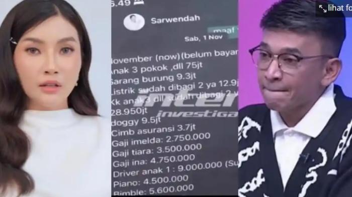 Rincian uang nafkah yang diberikan Ruben Onsu, ternyata tidak hanya digunakan untuk kebutuhan anak-anak. Ada untuk pelihara anjing hingga laundry.