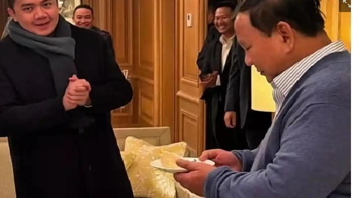 SESKAB TEDDY - Kejutan ulang tahun Seskab Teddy di Prancis, Prabowo hadir rayakan momen penuh keakraban hangat! ya!