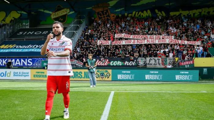 VERDONK PAMIT - Bek timnas Indonesia, Calvin Verdonk, berpamitan dari klubnya NEC Nijmegen menjelang kepindahan menuju klub Liga Prancis, LOSC Lille.