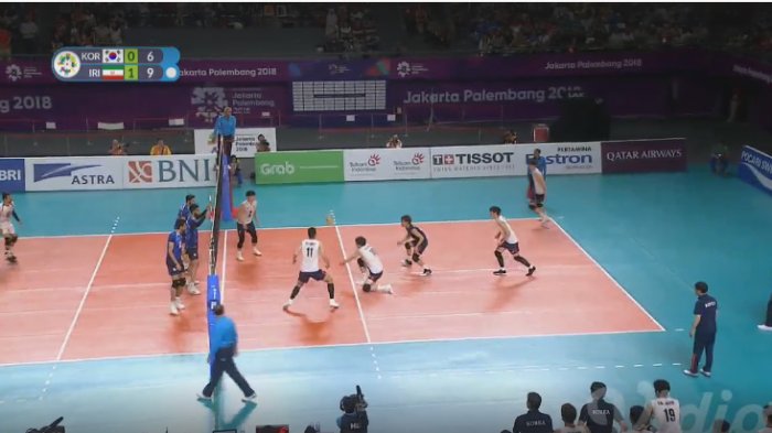 Saat Ini Live Streaming Final Voli Putra Antara Iran vs Korea Selatan