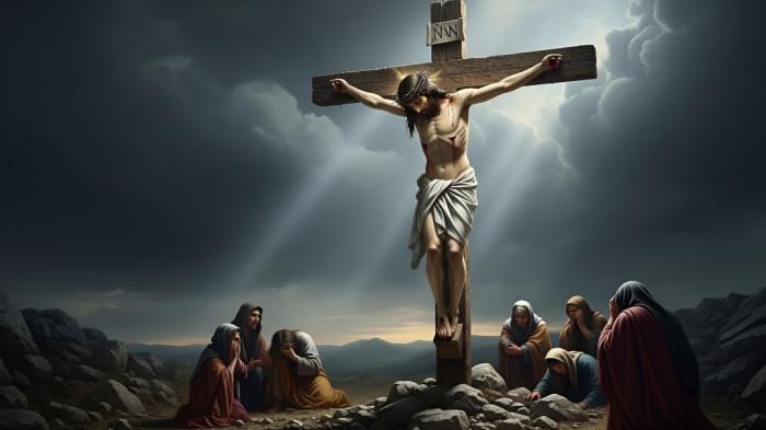 WAFATNYA YESUS- Ilustrasi wafatnya Yesus di tiang salib yang kemudian diperingati tiap tahun dan dikenal dengan Jumat Agung.