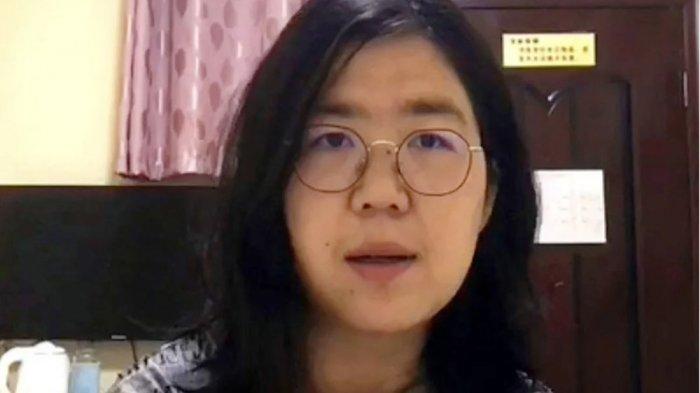 Zhang Zhan, jurnalis perempuan China yang pernah dipenjara akibat meliput situasi awal wabah Covid-19 di Wuhan, kini kembali dihukum penjara empat tahun karena melaporkan pelanggaran HAM. (The Independent)