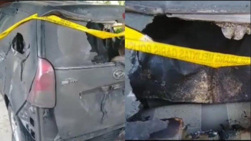 Alamak, Baru beli 3 Bulan, Mobil Milik Amarudin Tamba yang Diparkirkan di Teras Rumah Dibakar OTK