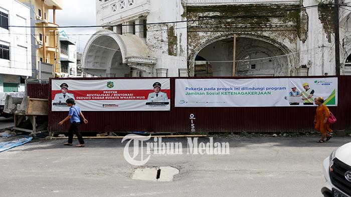 Berita Foto: Capai 25 Persen, Pemko Medan Targetkan Revitalisasi Gedung Warenhuis Tahun Ini - 08112023_REVITALISASI-WARENHUIS_ABDAN-SYAKURO-3.jpg