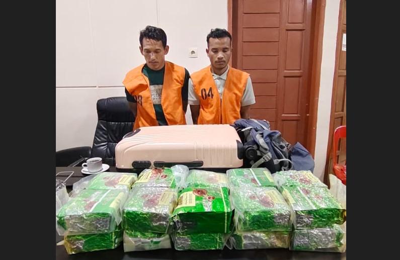 Sabu 21 Kg dalam Koper Pink Digagalkan Polresta Deli Serdang, 2 Kurir Jaringan Aceh-Jakarta Diciduk