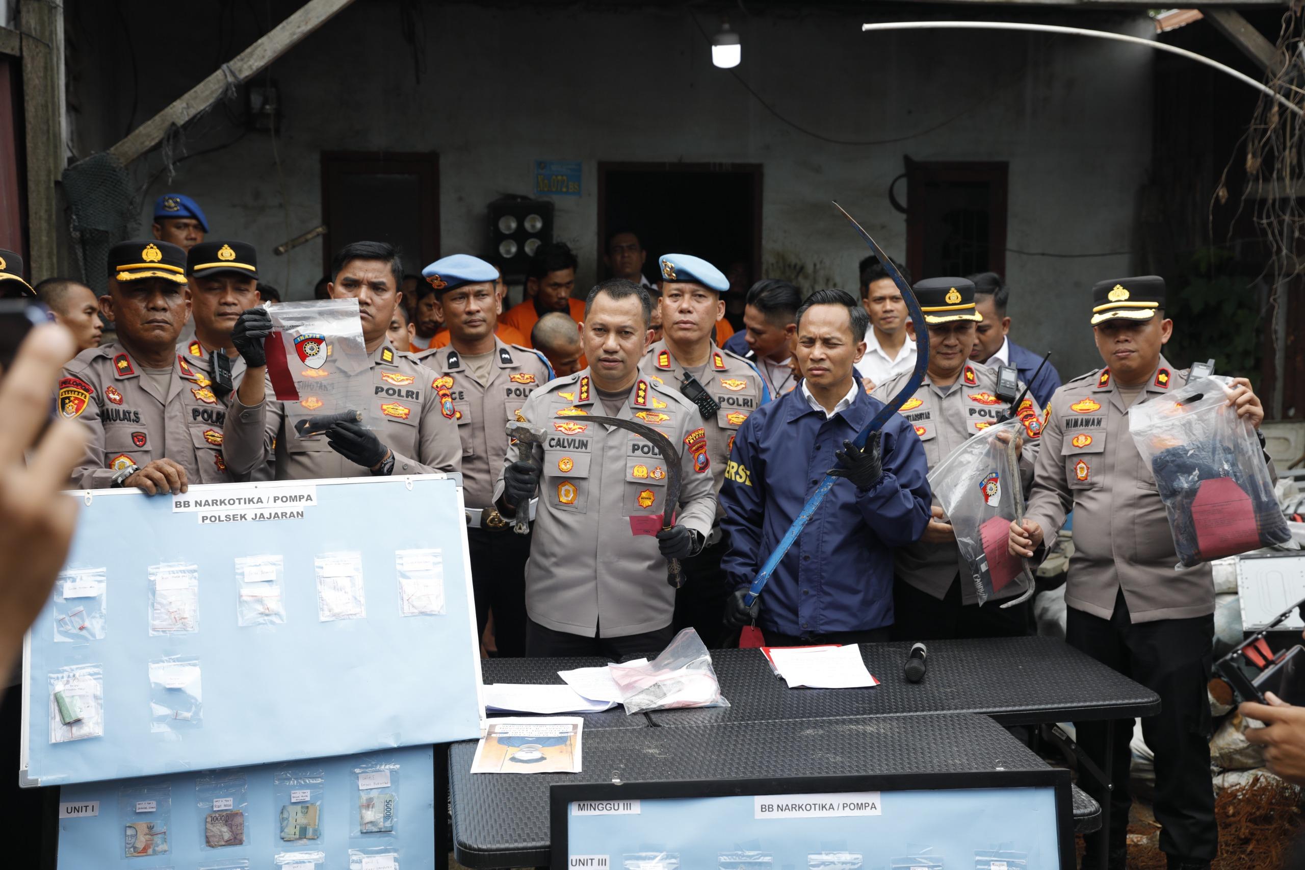 Polrestabes Medan Bongkar Sarang Penadah, 159 Kasus Kejahatan dan Narkoba Terkuak