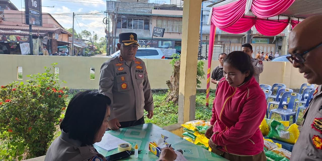 Kapolres Simalungun Pimpin Langsung Gerakan Pangan Murah, Target 12 Ton Beras Murah untuk Warga