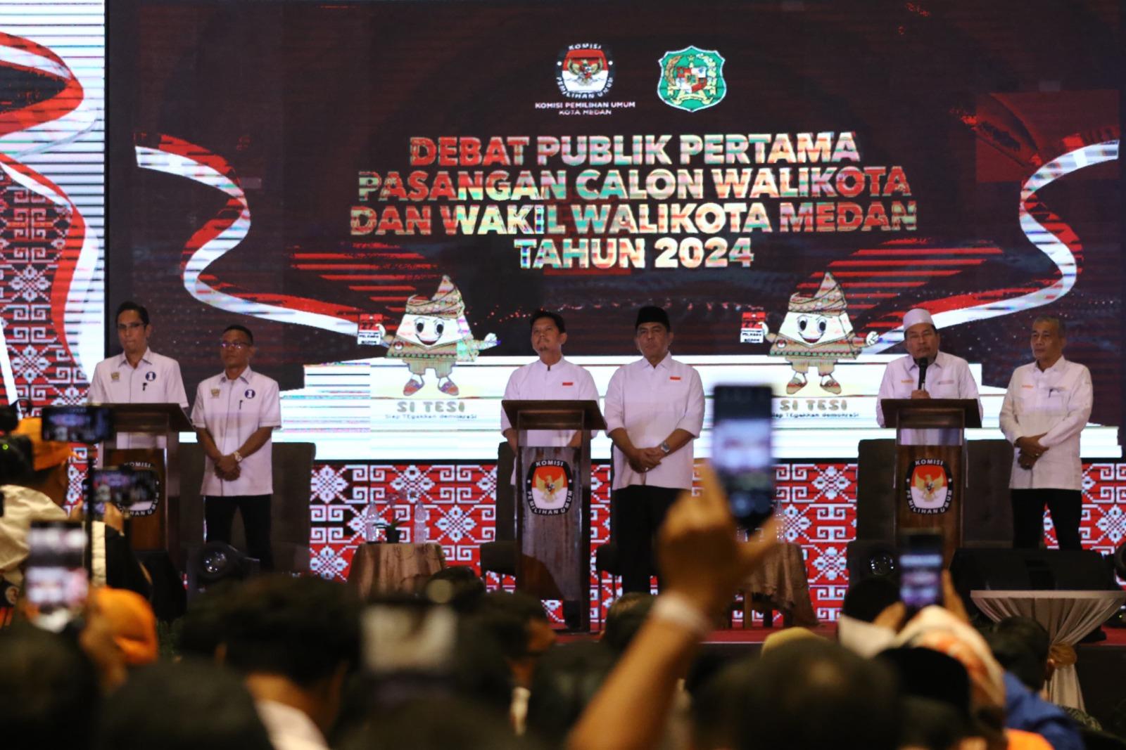 3 Paslon Wali Kota Medan Diberi Pertanyaan yang Berbeda, Hiro Janjikan Mekar Plus