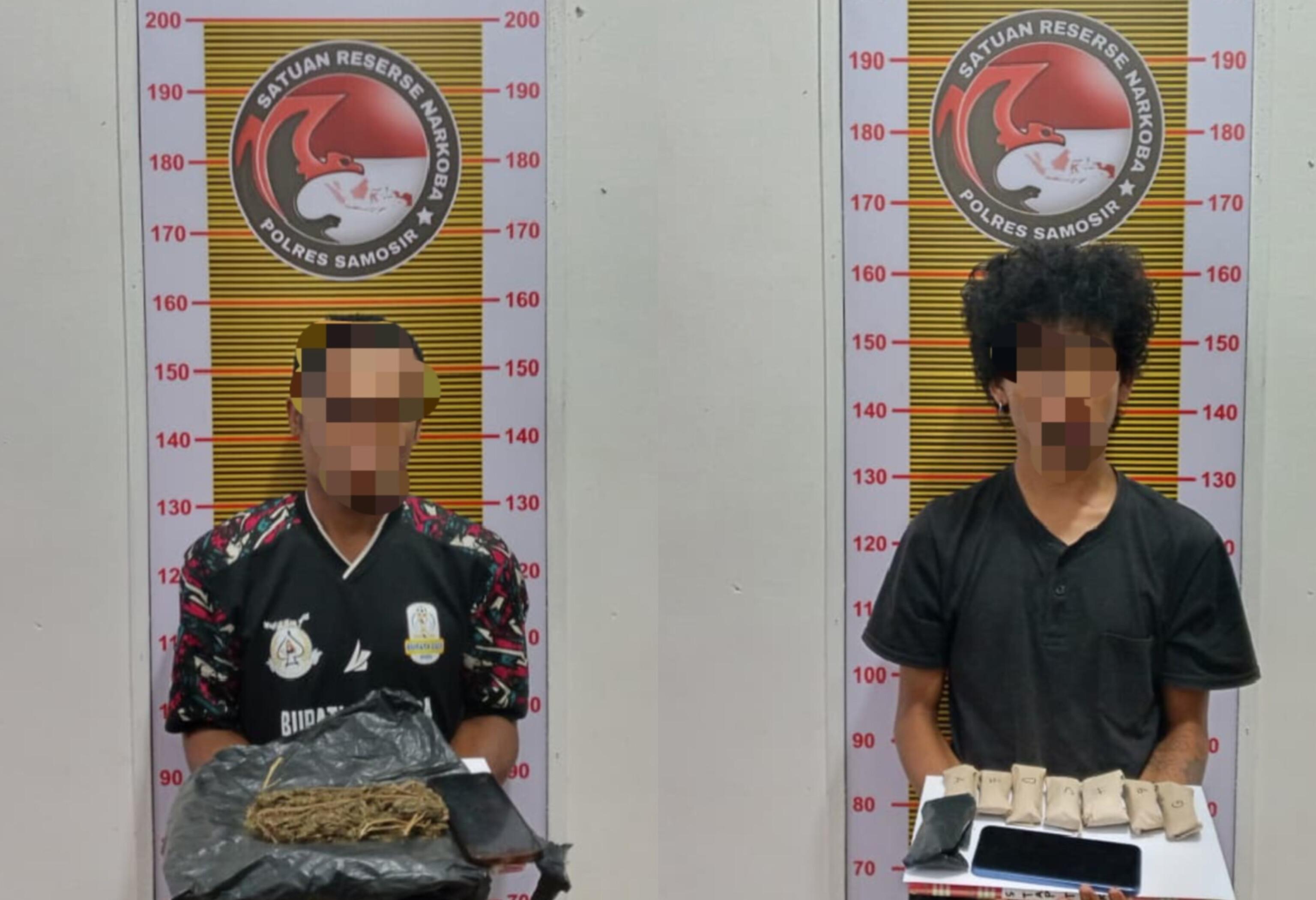 Pria Inisial VAH dan MTS Diringkus, Polisi Sita Barbuk Ganja Kering yang Siap Edar