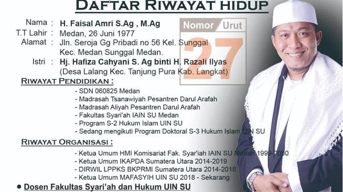 Faisal Amri Siap Dilantik Gantikan Pdt WTP Simarmata di Posisi DPD RI, Sedang Menunggu Kabar KPU