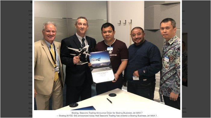 Mantan Tukang Ojek Beli Pesawat Seharga Rp 1,2 Triliun, Penampilannya Disorot, Pakai Kaos Oblong