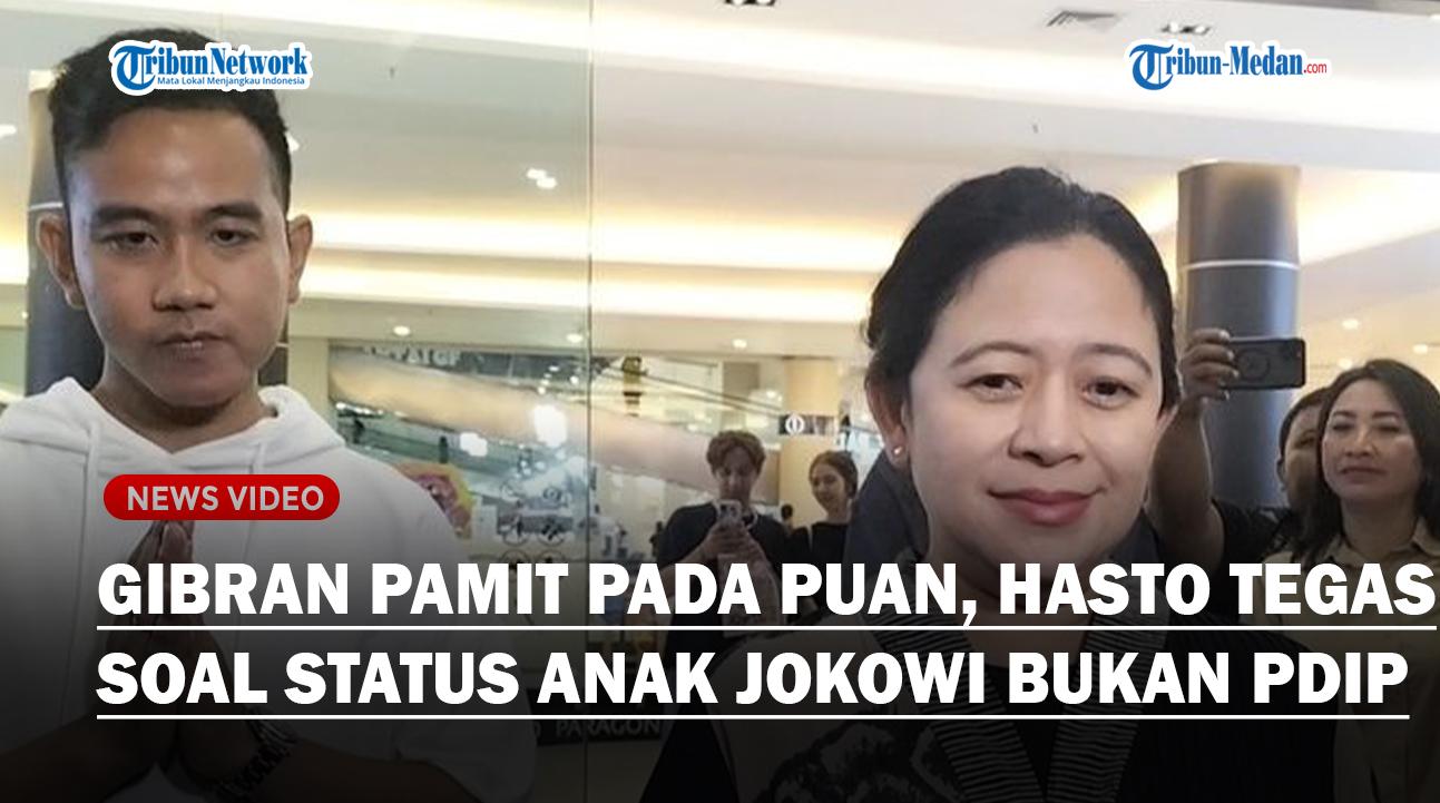 Gibran Pamit pada Puan, Hasto Tegaskan Status Anak Jokowi Bukan PDIP, Sudah Digolkarkan Demi Prabowo
