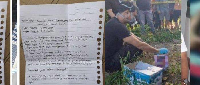 ISI Surat Wasiat Dalam Tas Berisi Jasad Bayi Dibuang di Mobil Pikap Bali: Beri Pemakaman yang Layak