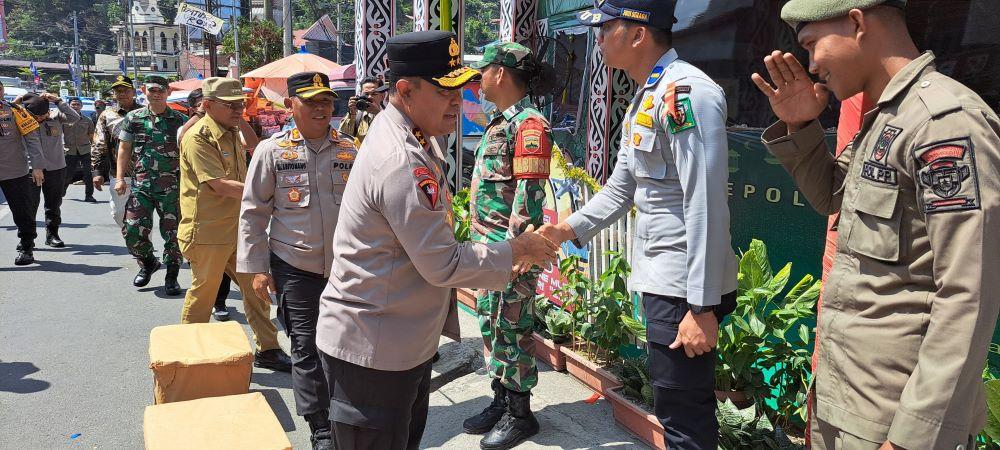 Kapolres Simalungun Dampingi Kapolda Sumut Ikuti Arahan Langsung Kapolri di Parapat