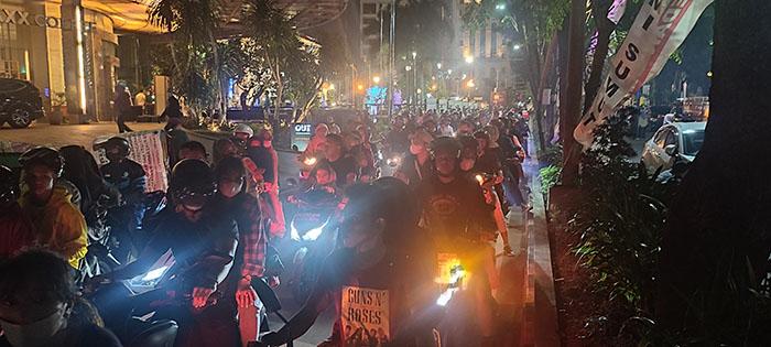 JALAN Kapten Maulana Lubis Macet Total, Petugas Kewalahan dengan Ulah Pengendara Roda Dua