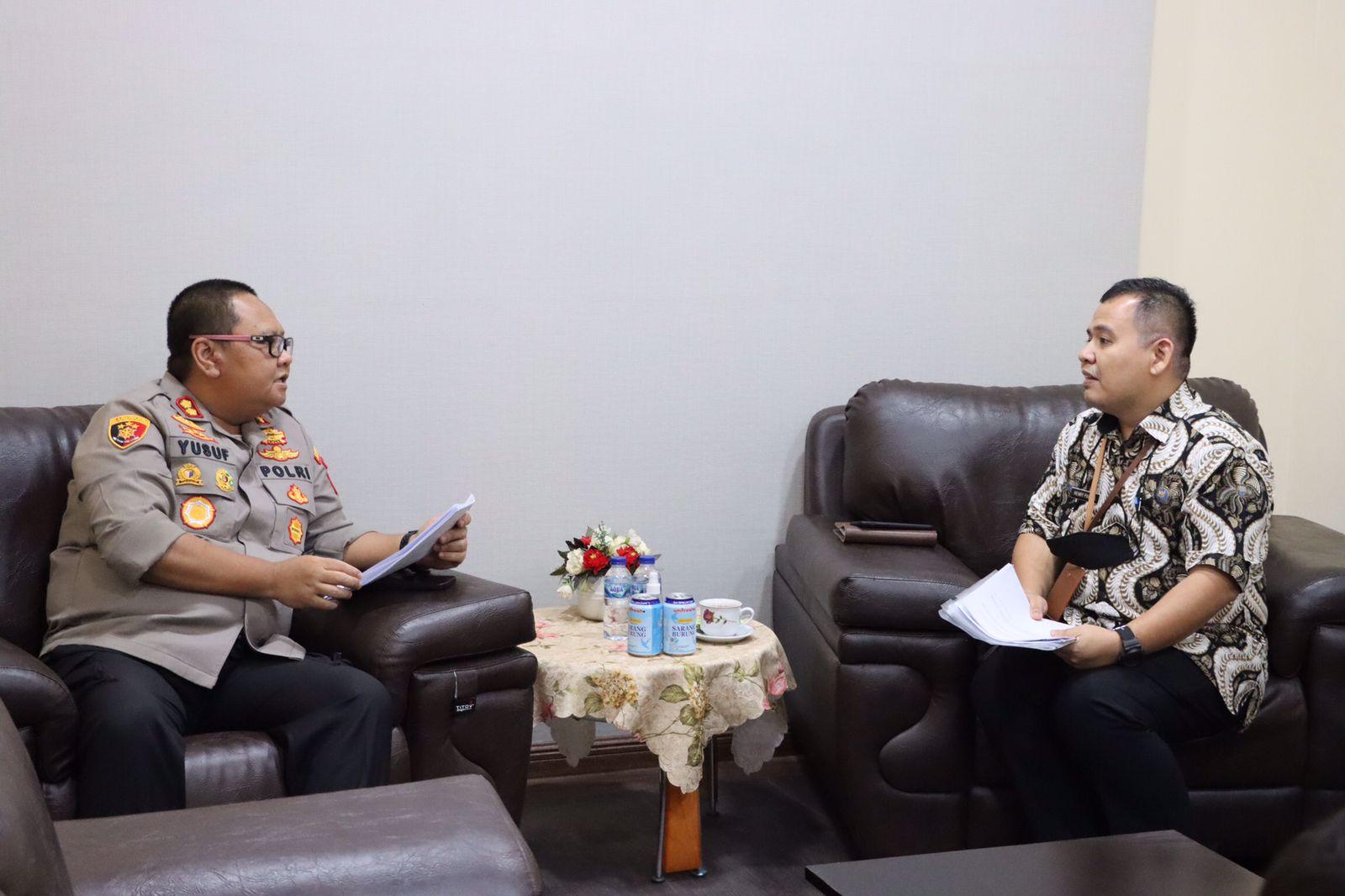 Kapolres Tanjung Balai dan Kepala BNN Koordinasi Pemberantasan dan Perdedaran Gelap Narkotika