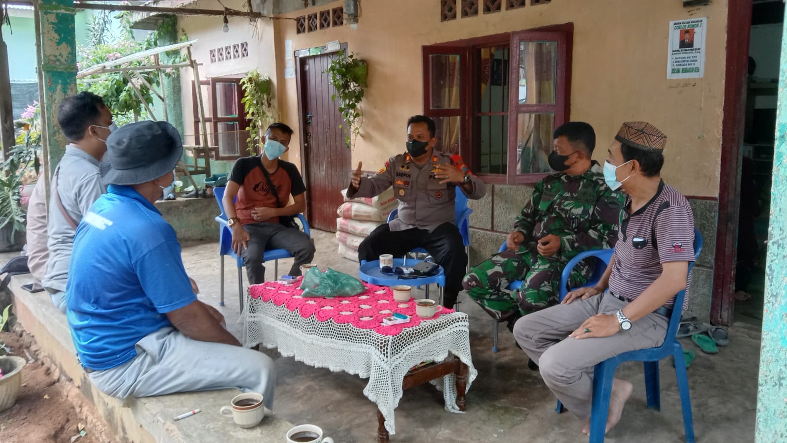 Ingatkan Kekondusifan, Jelang Pilkades Kapolsek Sipispis Kumpulkan Tokoh Masyarakat dan Balon Kades