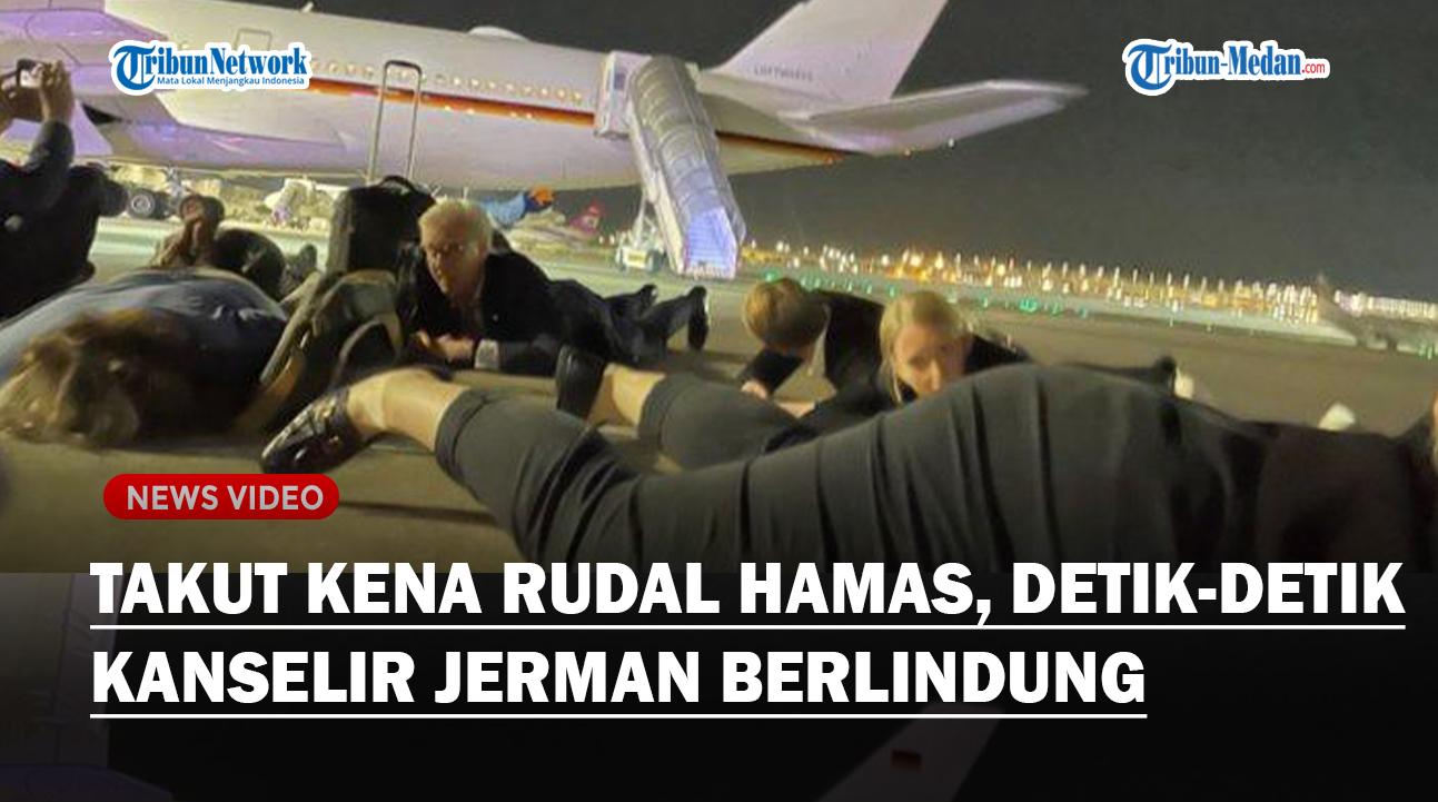 Takut Rudal Hamas, Detik-detik Kanselir Jerman Olaf Berlindung ke Shelter Bom TelAviv Saat ke Israel
