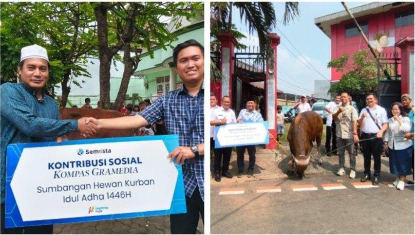 Idul Adha 2025, Kompas Gramedia Berbagi Hewan Kurban 3 Ekor Sapi dan 6 Ekor Kambing
