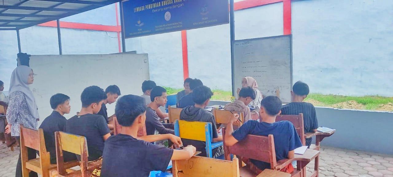 Terobosan LPKA Medan, Kolaborasi PKBM Binus Medan Modifikasi Suasana Lingkungan Belajar Anak Binaan