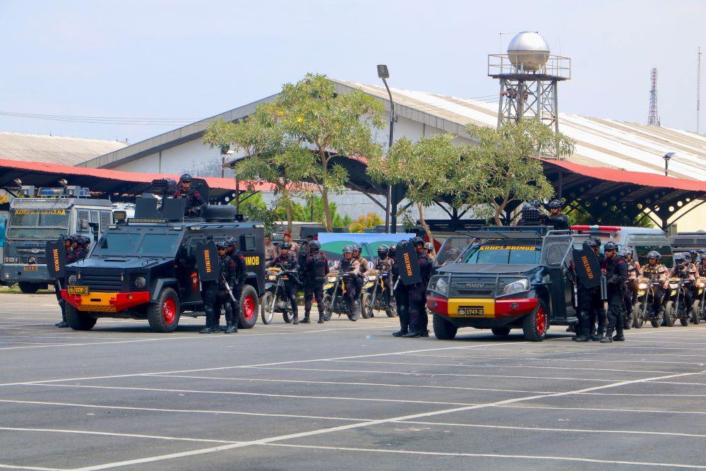 Kawal Demokrasi, Polda Sumut Latihan Penanganan Aksi Unjuk Rasa dengan Humanis