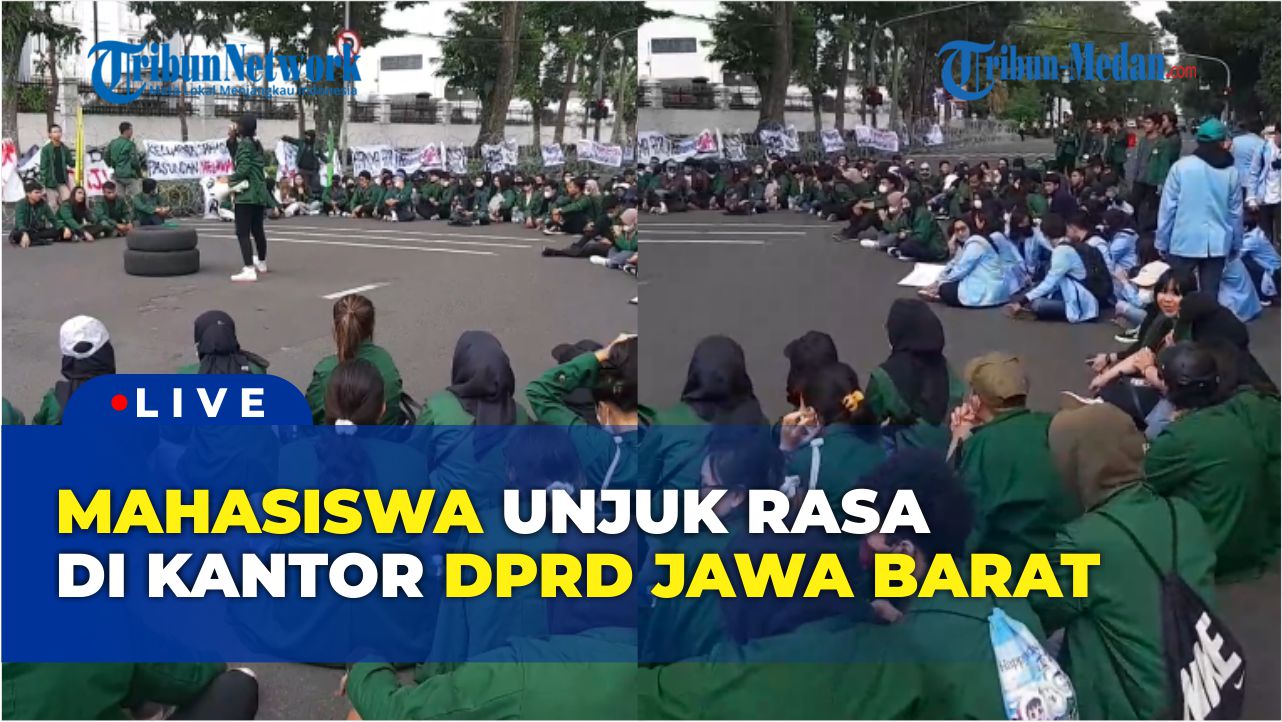 Ratusan Mahasiswa Unjuk Rasa di Depan Kantor DPRD Jabar, Ini Tuntutannya
