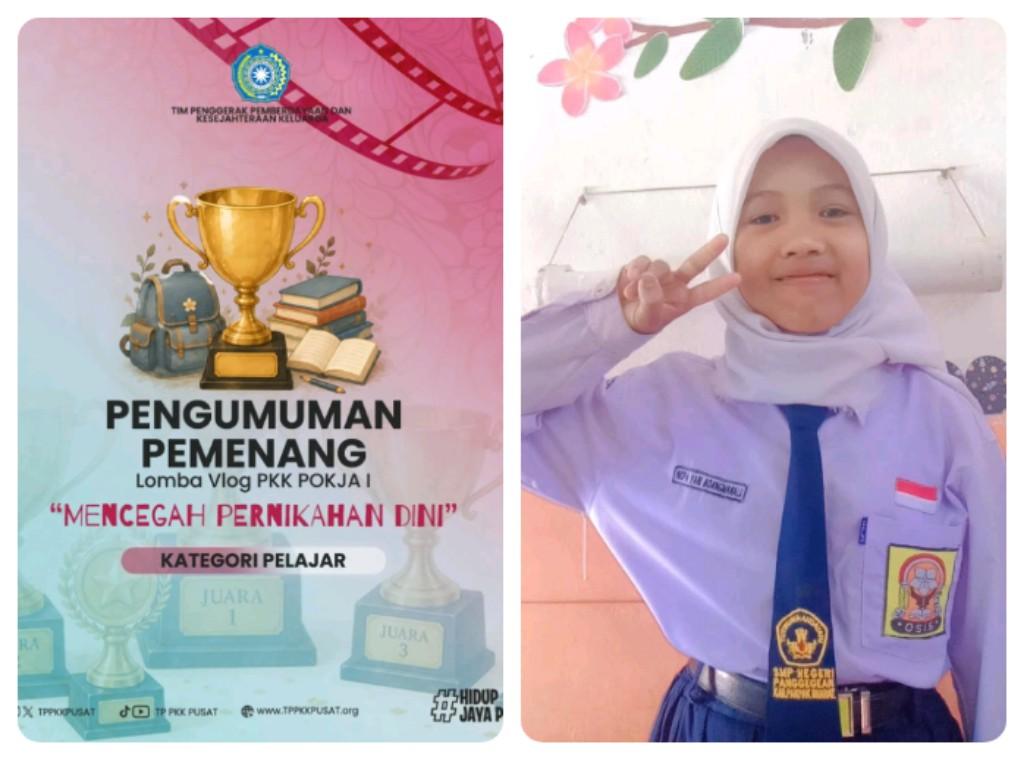 Prestasi Nispa Yani Boangmanalu: Juara Harapan II Lomba Vlog PKK Pusat - Tribun-medan.com