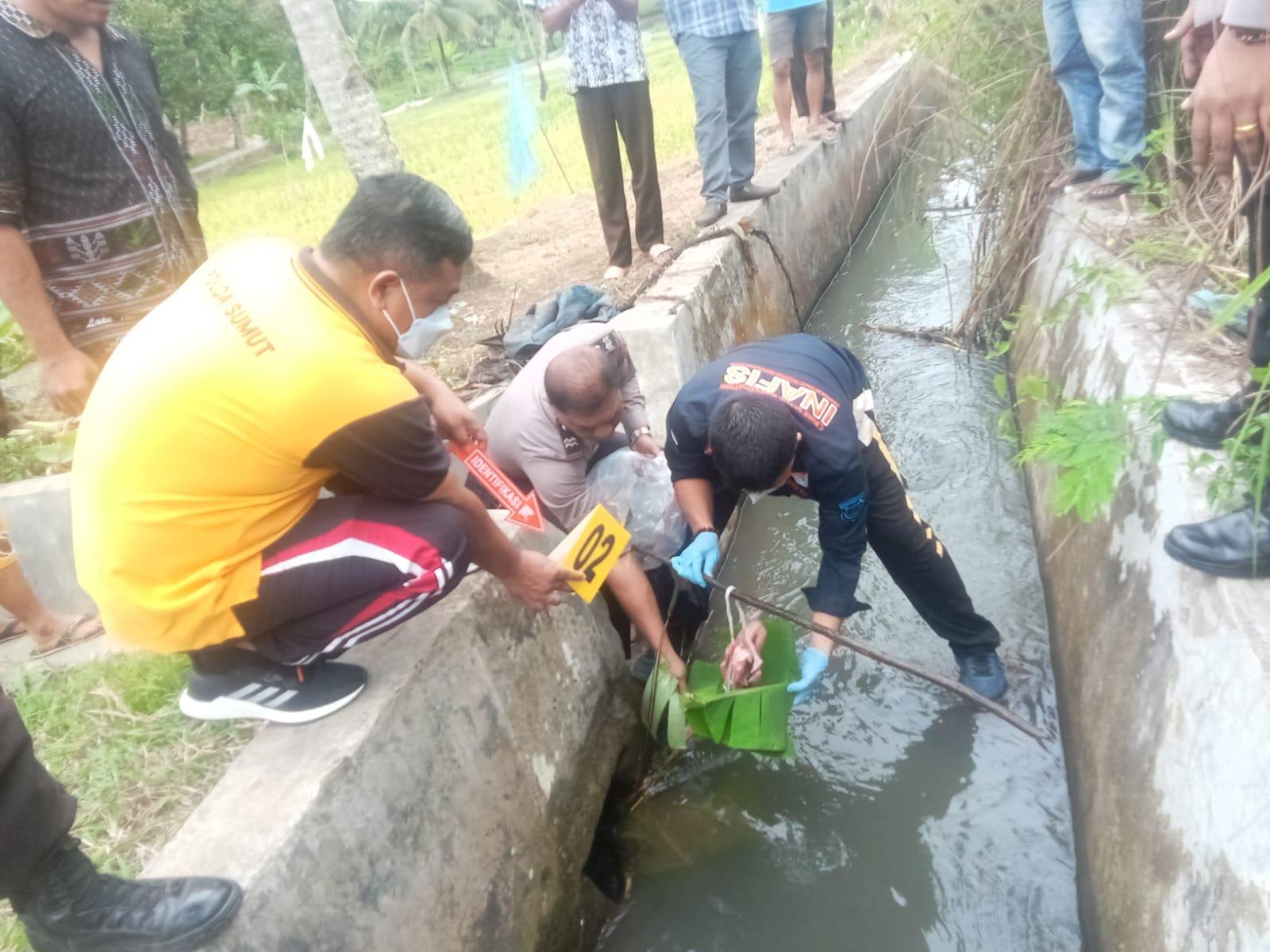 Penemuan orok di Parit, Polres Padangsidimpuan Lakukan Olah TKP