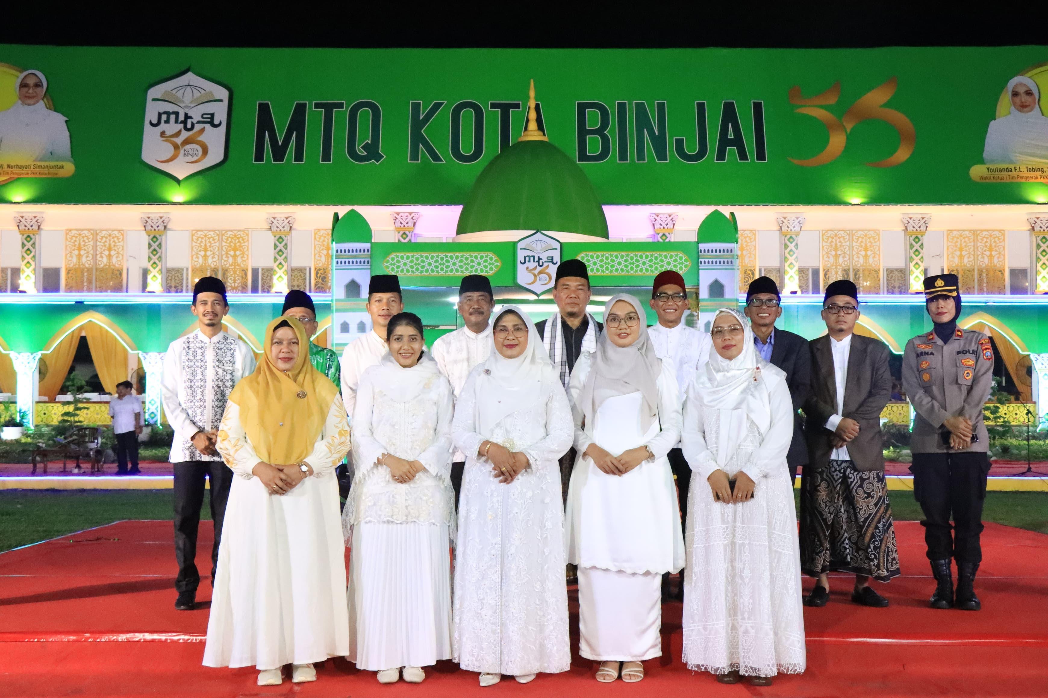 MTQ ke-56 di Binjai Resmi Dibuka, Wali Kota : Dapat Mengedukasi Umat & Cetak Generasi Cinta Al-Quran
