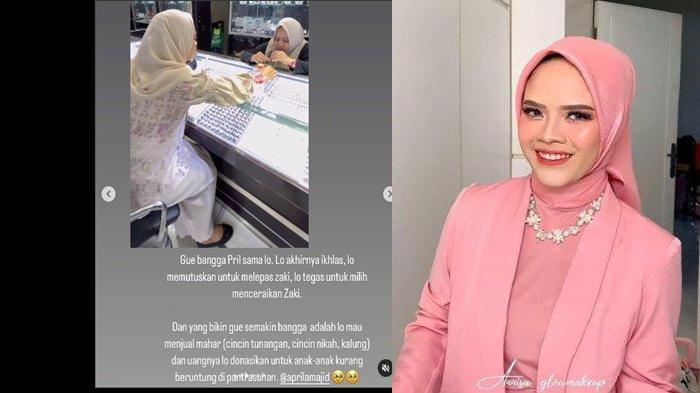 PUTUSKAN Cerai Usai Labrak Suami dengan Selingkuhan di Bioskop, Aprila Majid Jual Mahar Nikah