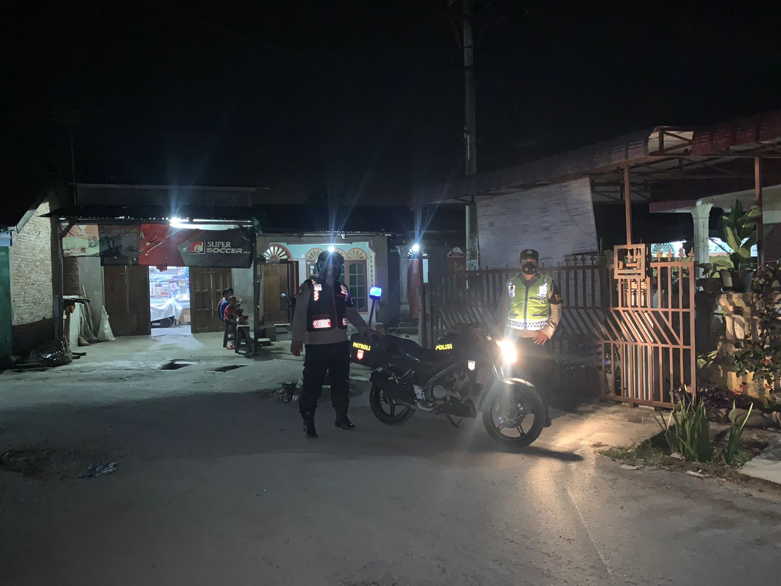 Patroli Blue Light Polsek Bandar Khalipah Sasar 3 Lokasi Penjagaan Antisipasi Jambret