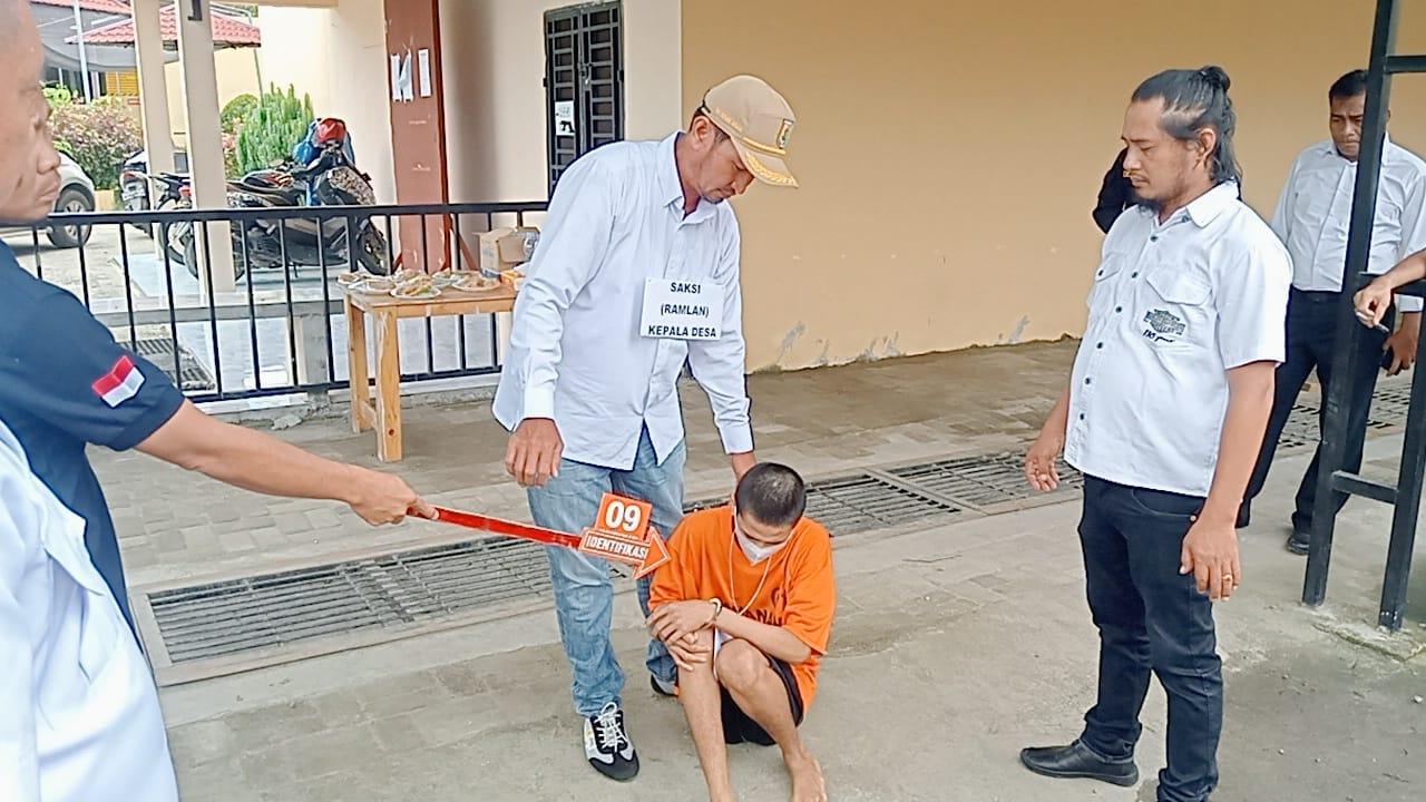 Rekonstruksi Kasus Keponakan Bunuh Paman di Sergai Digelar, 10 Adegan Ditampilkan