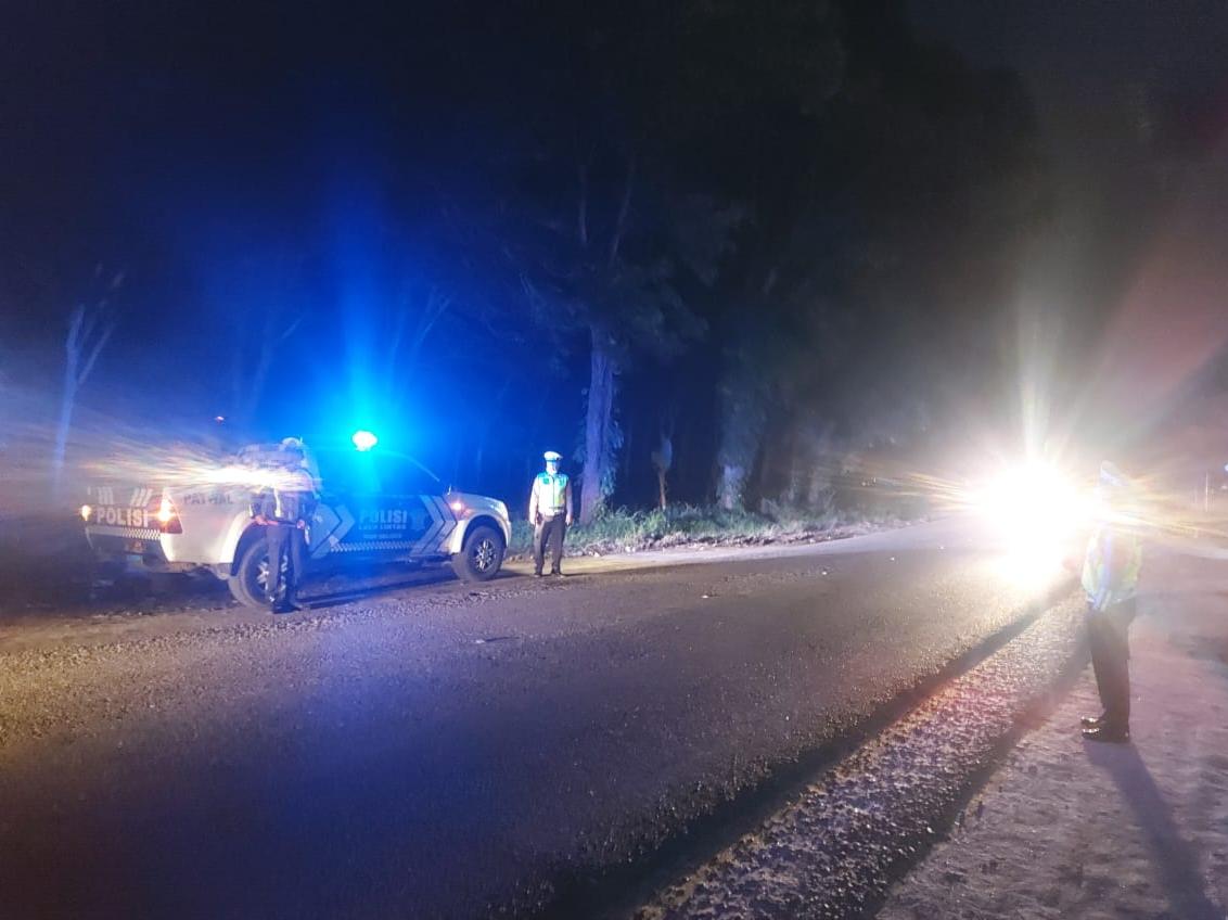 Antisipasi Pelanggaran, Satlantas Polres Simalungun Gelar Blue Light Patrol