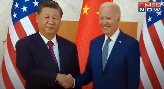 Momen Pertemuan Presiden AS Joe Biden dengan Presiden China Xi Jinping di Bali