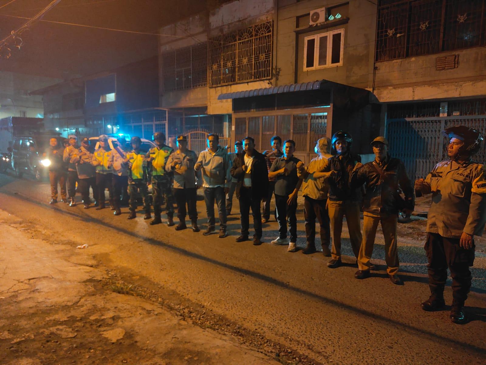 Patroli Gabungan 3 Pilar Polsek Medan Area Antisipasi Geng Motor dan 3C