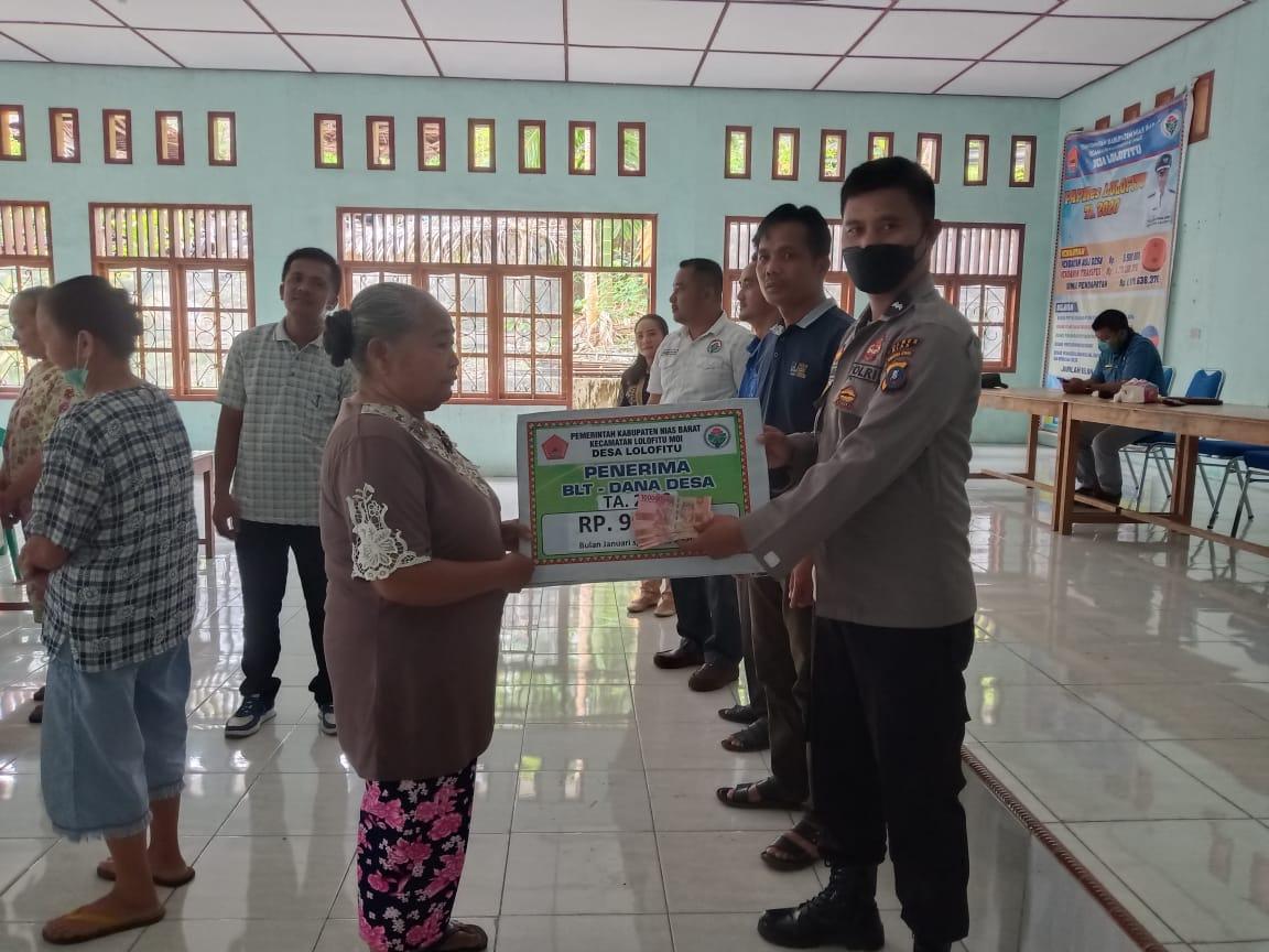 Polres Nias Monitoring Penyaluran BLT dan Tetap Utamakan Prokes