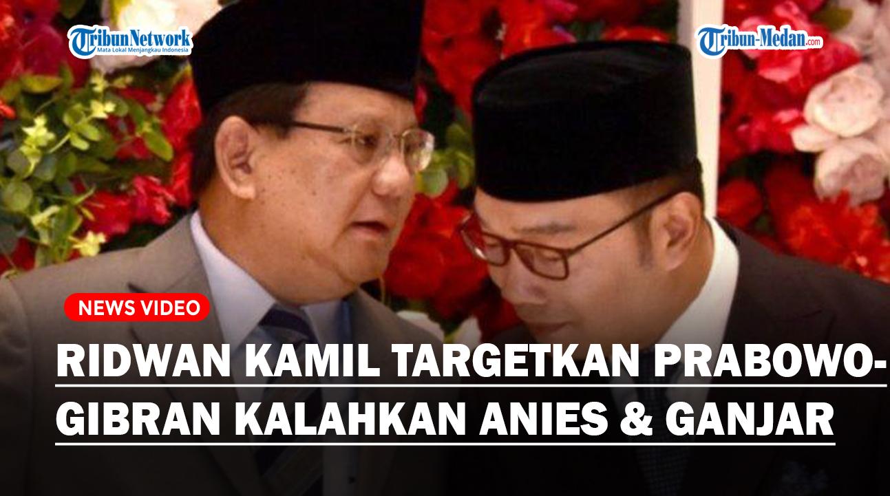 Eks Gubernur Jabar Ridwan Kamil Targetkan Prabowo-Gibran Menang 1 Putaran Kalahkan Anies & Ganjar