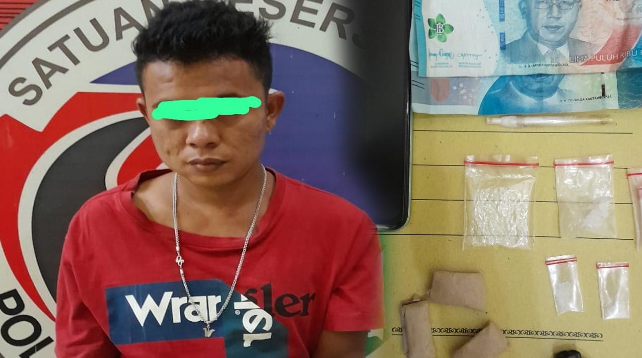 Satnarkoba Polres Padanglawas Gagalkan Penjualan Narkoba di Pasar Sibuhuan