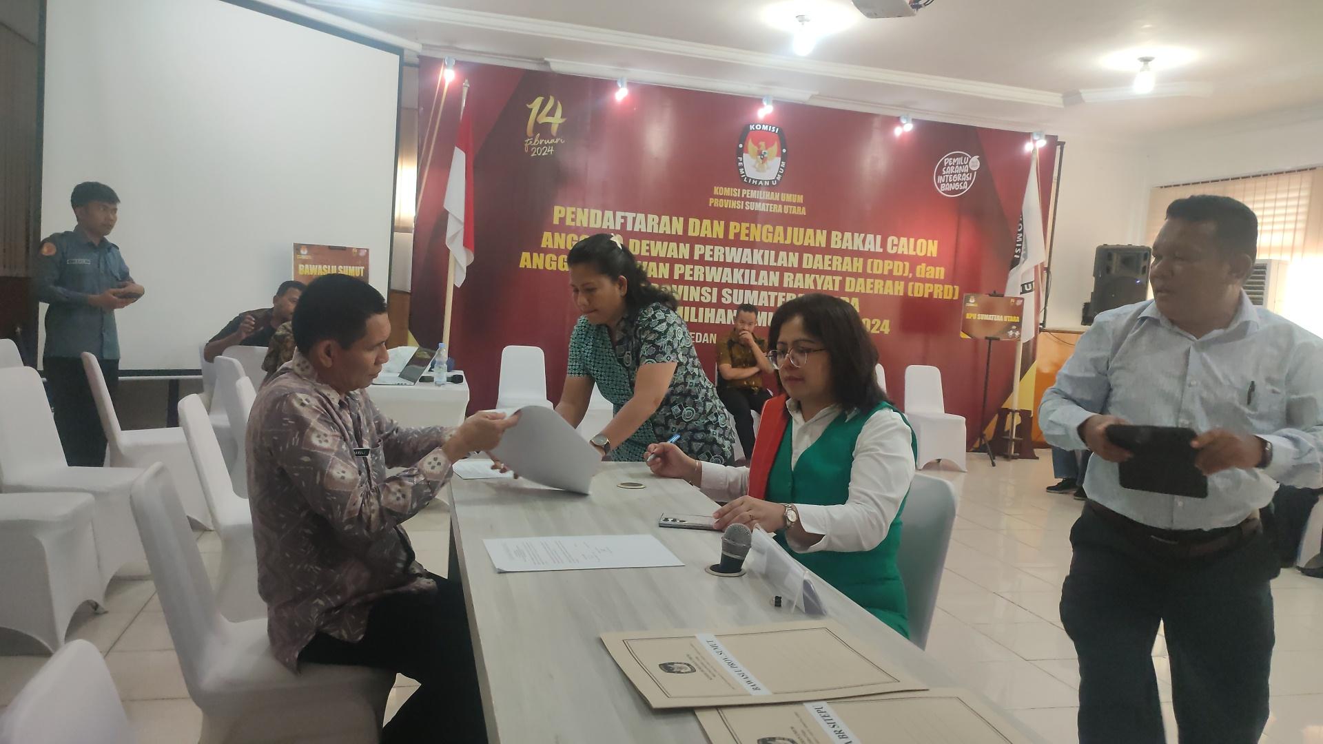 Hari ke 6, Ketua KPU Sumut Sebut Ada 6 Bacalon DPD Sudah Mendaftar