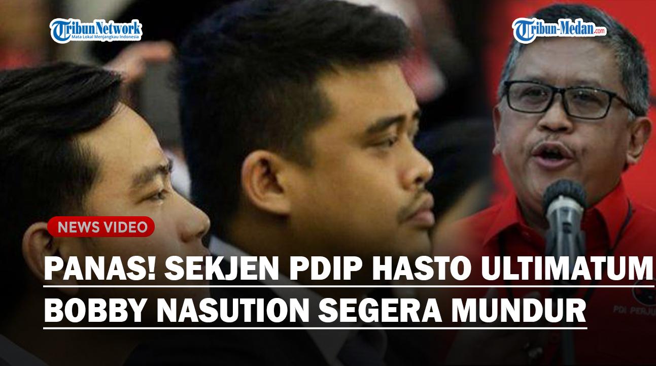 Sekjen PDIP Hasto Ultimatum Wali Kota Medan Bobby Nasution yang Dukung Prabowo-Gibran Untuk Mundur