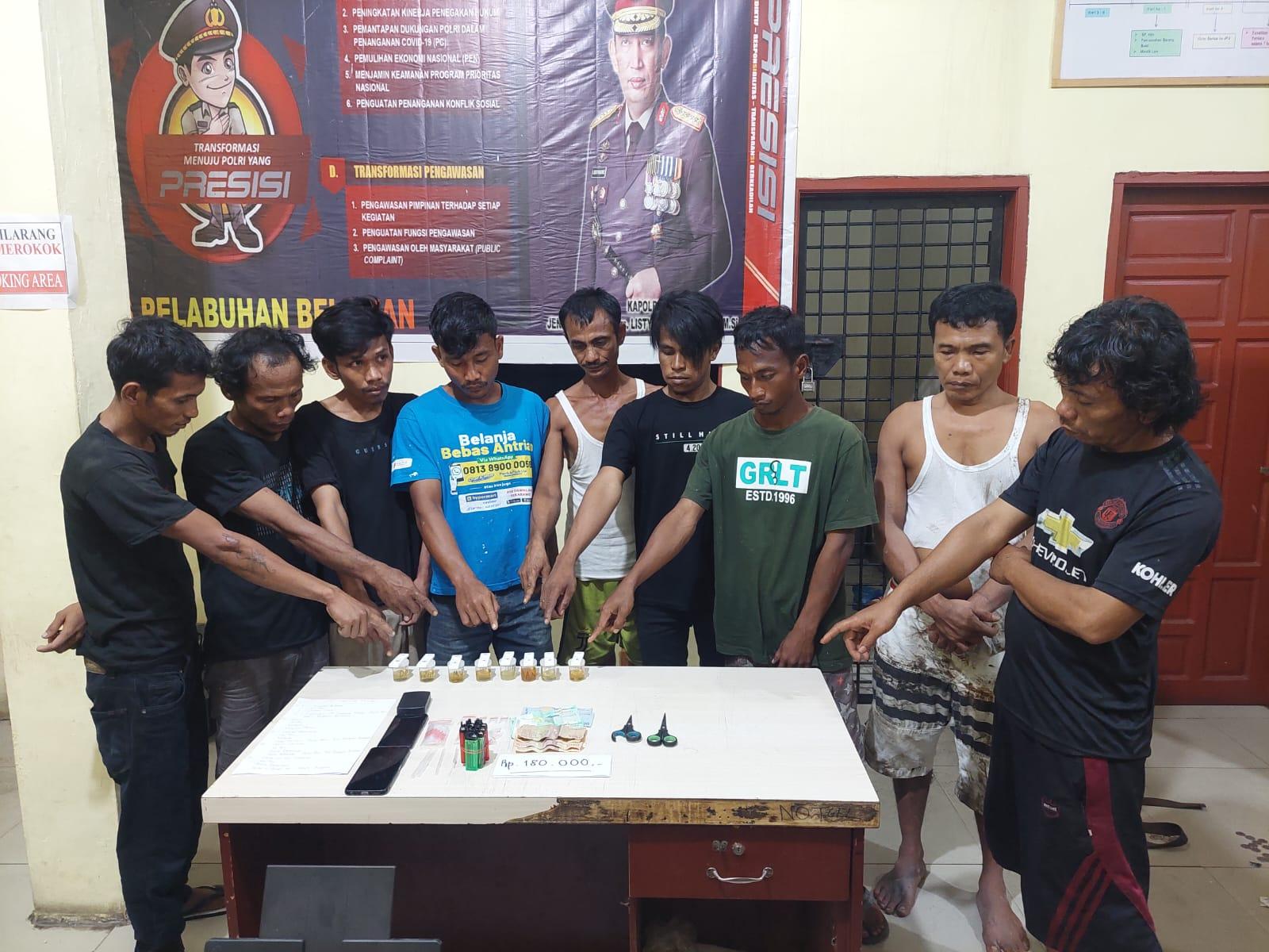 Gerebek Kampung Narkoba di Belawan, 9 Orang Diamankan, Satu Diantaranya Bandar