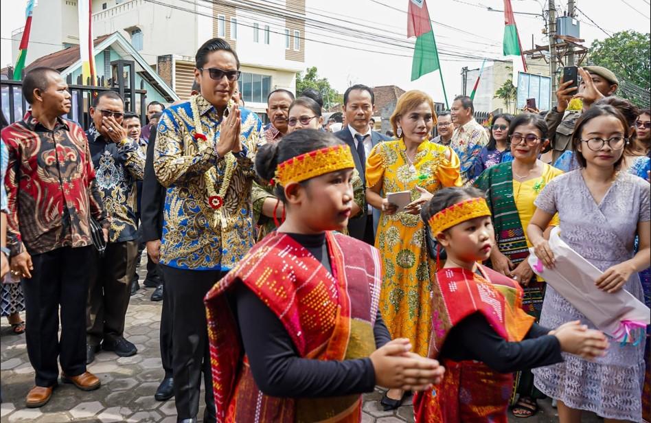 Safari Natal di Gereja HKBP Sei Agul, Rico Ingatkan soal Narkoba dan Gawai