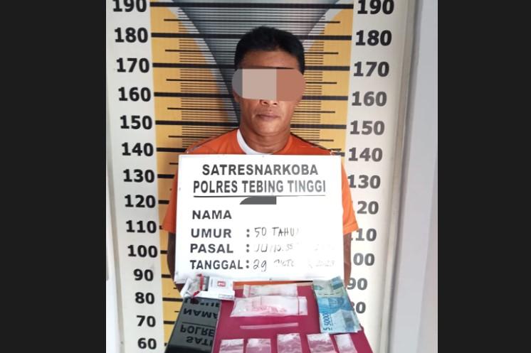 Pria di Tebingtinggi Ditangkap karena Simpan 5,35 Gram Sabusabu di Rumahnya