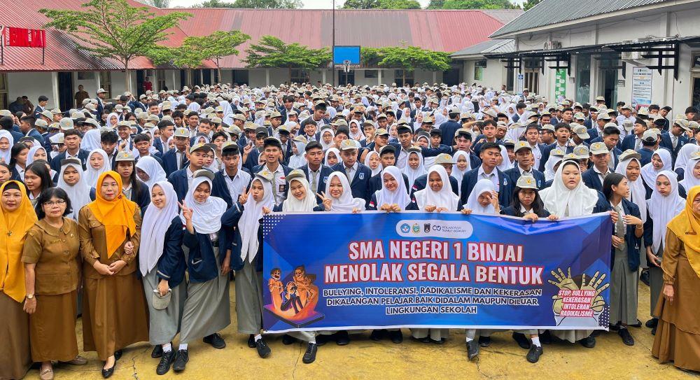 Densus 88 dan Disdik Sumut Deklarasi di 207 Sekolah: Lawan Radikalisme, Bullying, dan Intoleransi