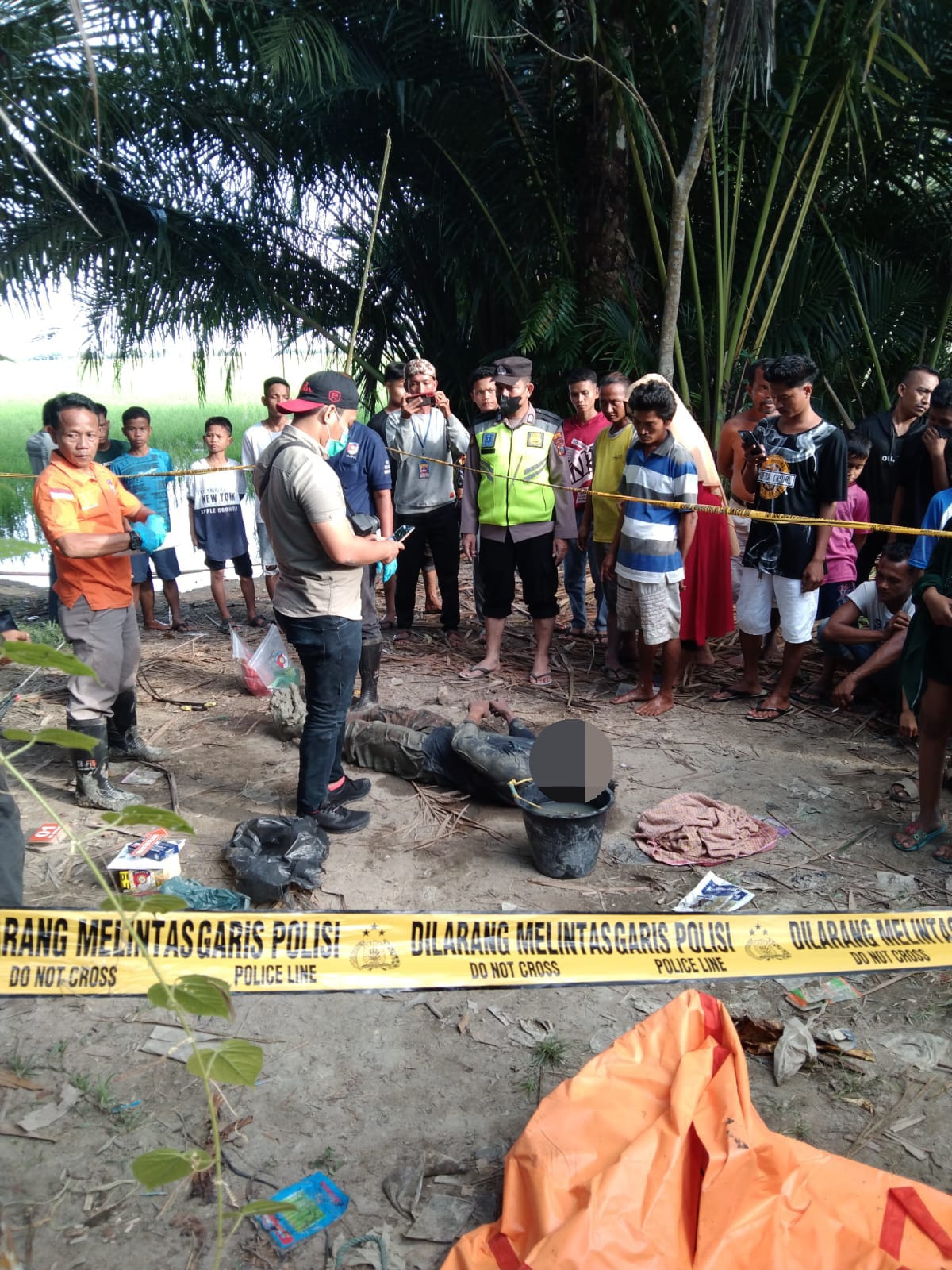 Warga Temukan Mayat di Lahan Persawahan Bandar Khalipah