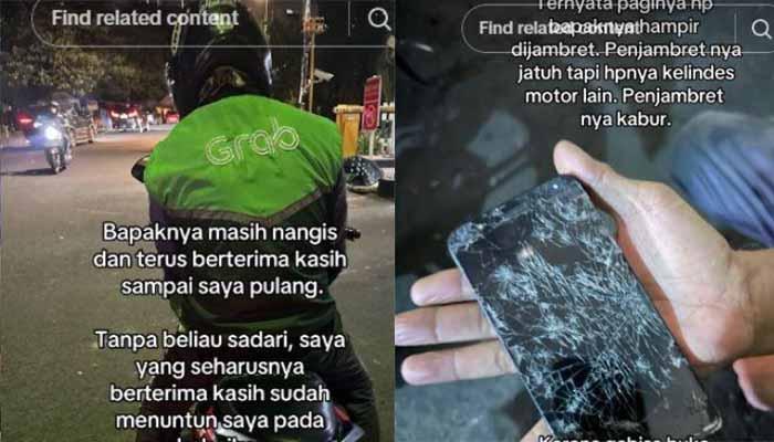 VIRAL Driver Ojol Nyaris Dijambret, HP Hancur Terlindas, Keliling Tawarkan Jasa Tarif Rp 5.000